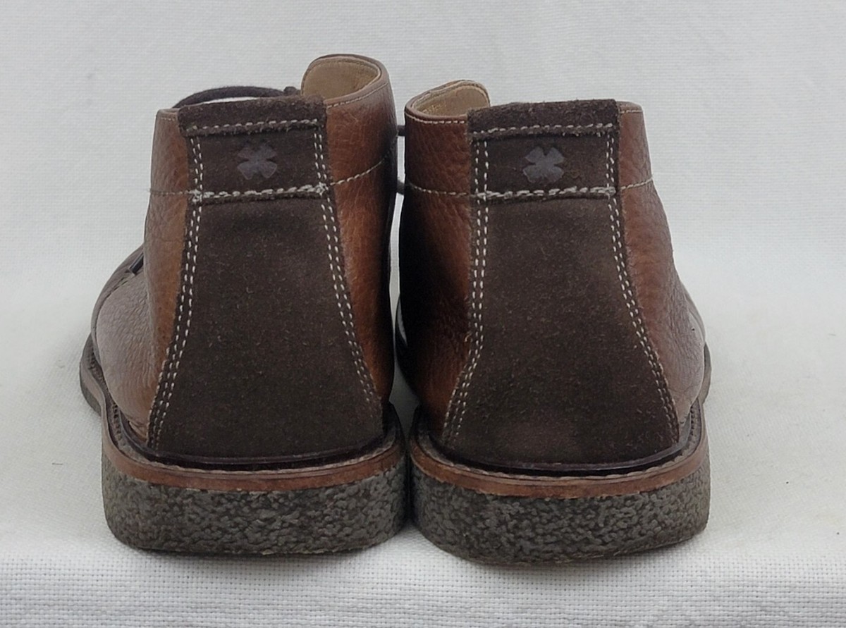 lucky brand 9.5 boone chukka brown leather boots LUCKY BRAND MEN main image 3