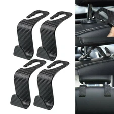 4X Car Seat Back Headrest Hooks Hanger Holder Hook for Cloth Grocery Bag Purse