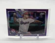 2021 Topps Chrome Update Series Dane Dunning Purple Refractor RC #USC9