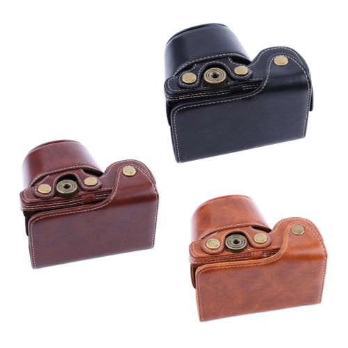 PU Leather Camera Case Bag For A6000 A6300 A6400 16‑50mm Camera Lens GS0 - Bild 1 von 10