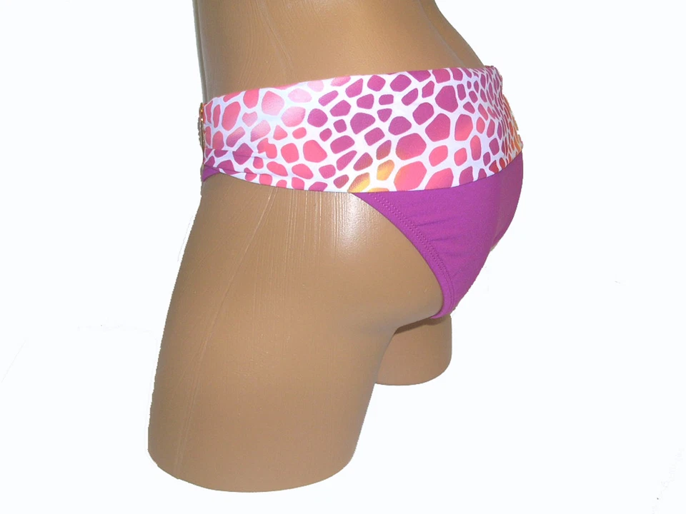 Perry Ellis NEW Pink Women's S M Small Medium 4 6 8 10 Bikini Bottom $54 3264 - Image 2 of 3