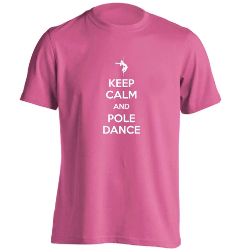 keep calm pole dance, t-shirt pole gym workout fitness class pole dancer 6497