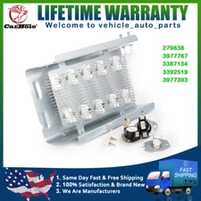 279838 Dryer Heating Element w/ 3977767 3387134 3392519 for Whirlpool Kenmore US