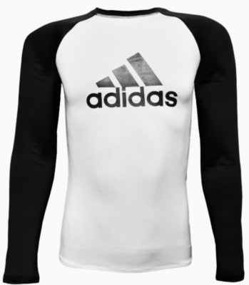 adidas Jiu-Jitsu IBJJF, MMA Black Belt Long Sleeve Rashguard - Main Image