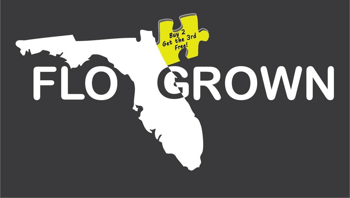 Flogrown Logo Mens FLOGROWN Gry UCF Knights Bursting Logo Tee