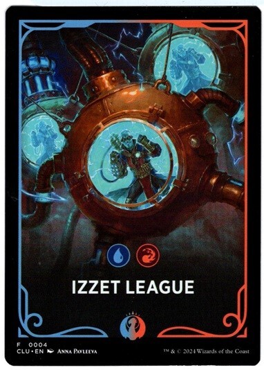 Guild Theme Card - IZZET LEAGUE Token - #04 - Ravnica: Clue Edition - NM MTG