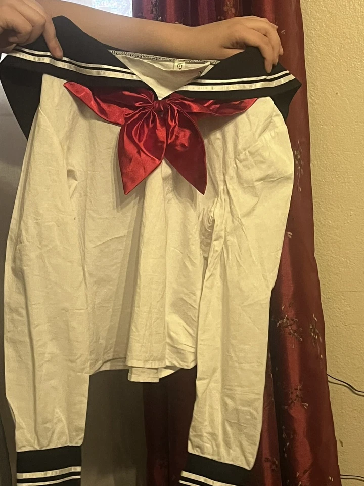 iEFiEL 2 изделия женщин большой косплей черно-белый матрос костюм - Изображение 3 из 4