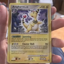 Ampharos 1/132 Non-Holo Rare D&P Secret Wonders Pokemon Card Mp