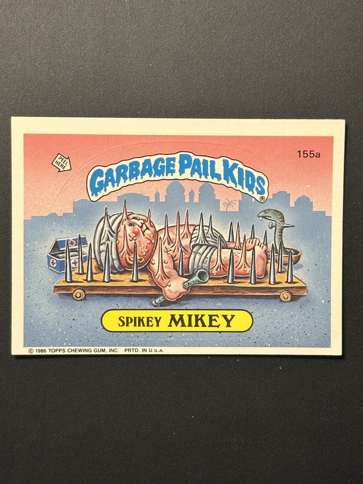 GARBAGE PAIL KIDS 155a SPIKEY MIKEY 1986 TOPPS CARD STICKER | eBay