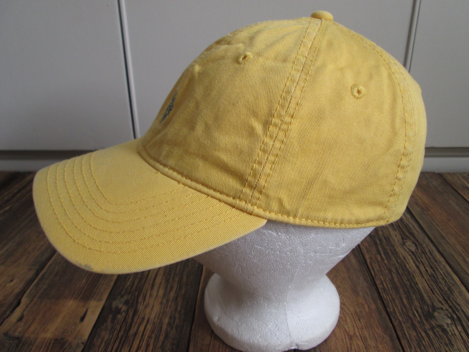 US Polo Assn. Cappello Cappello Regolabile Strapback Giallo Cotone Ricamato Blu Pony