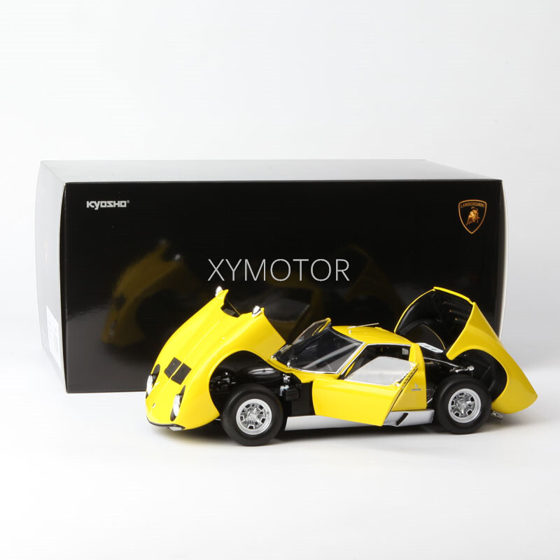Kyosho 1/18 Lamborghini Miura Diecast model Car Yellow Gifts