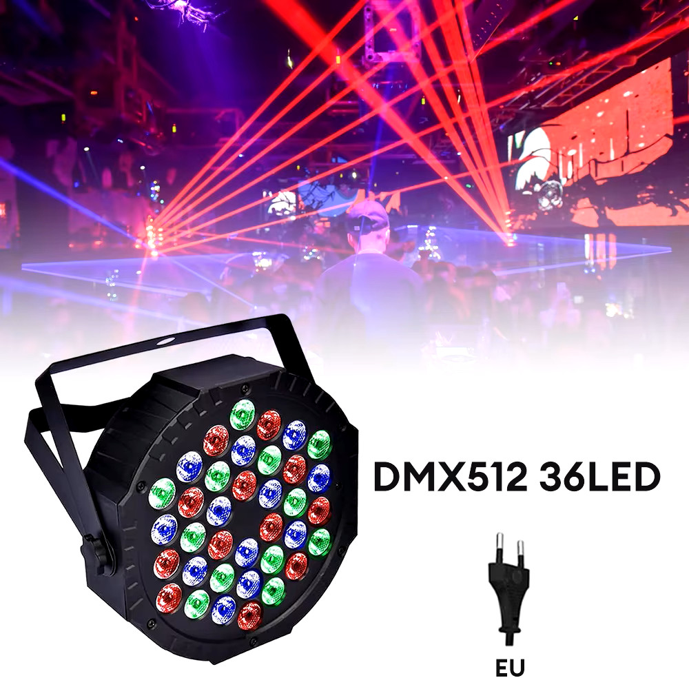 Projecteur LED RGB DMX512 noir à 36 lampes pour éclairage de scène LSPA36RC