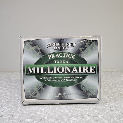 TDC Games Practice To Be A Millionaire Board Game Brand New