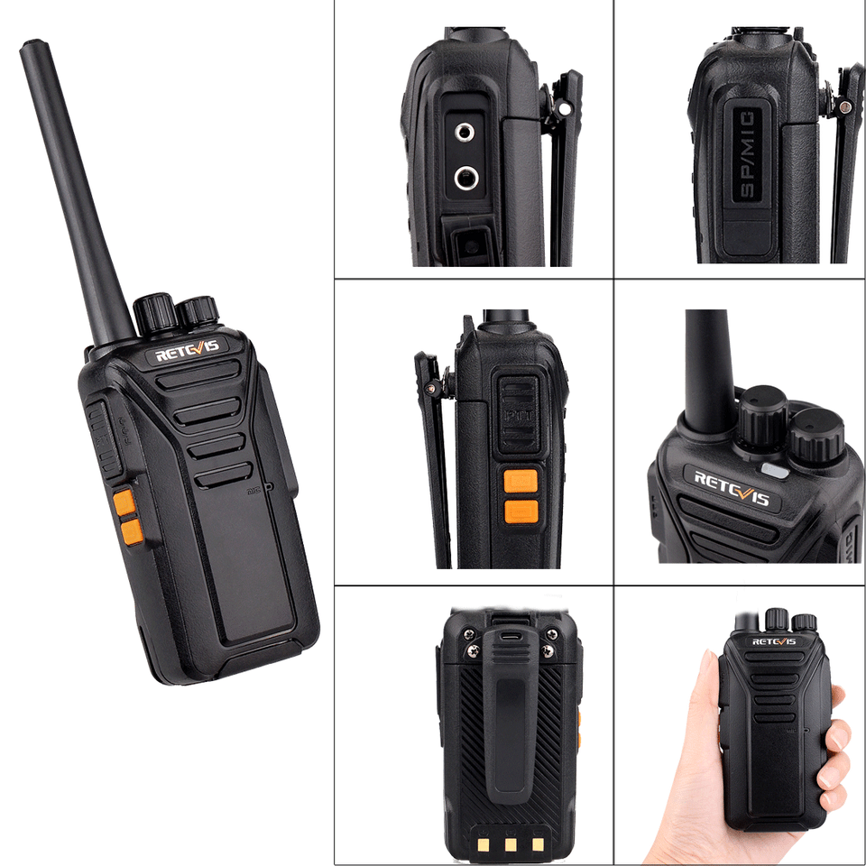 MURS Walkie Talkies Retevis RT27V VHF Two Way Radios With Earpiece for