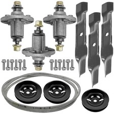 Deck Spindle Blade Belt Pulley Kit For John Deere LA130 LA140 LA145 LA155 LA165