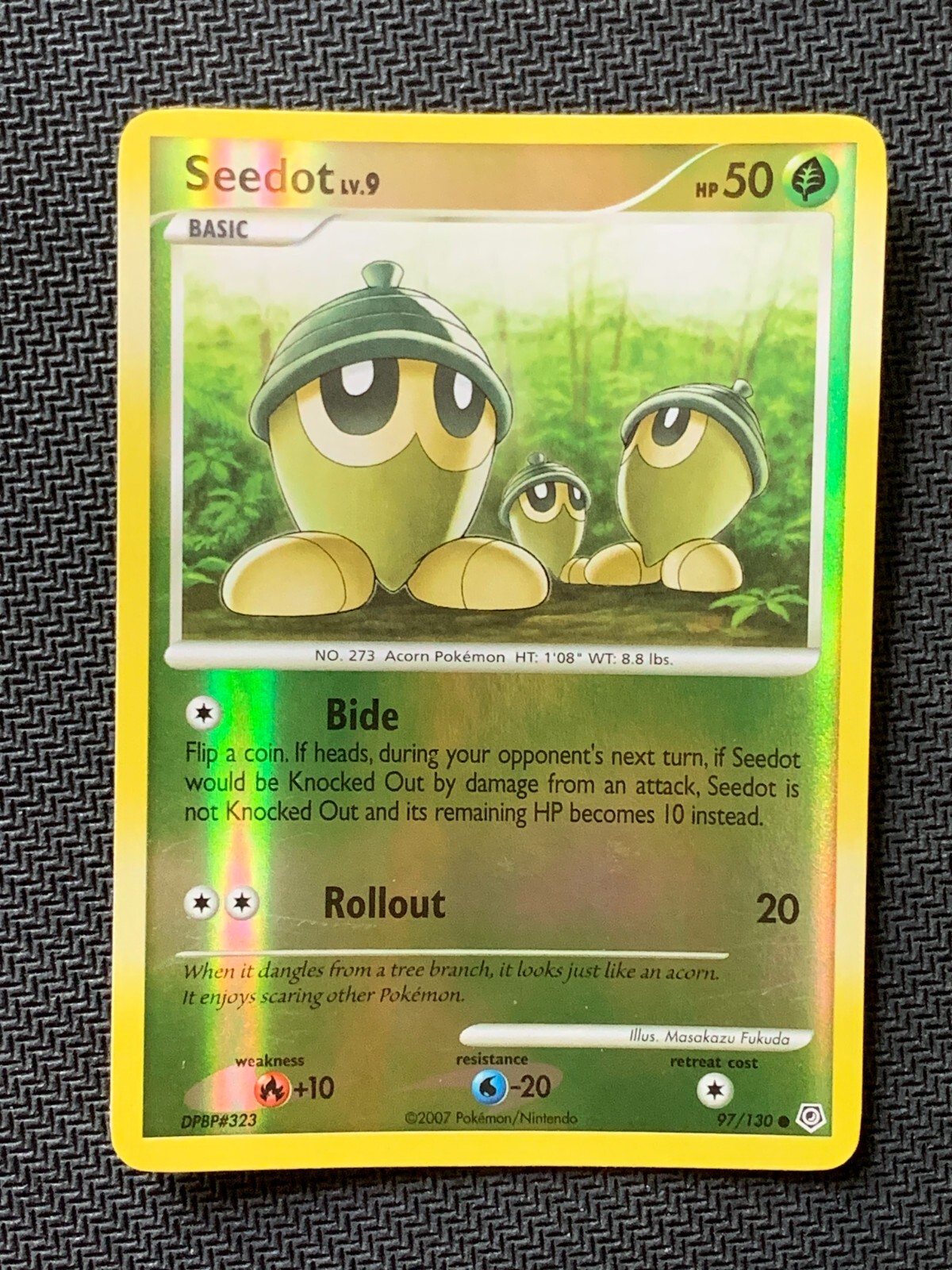 SEEDOT - 97/130 - POKEMON -  DIAMOND & PEARL - NM UP - REVERSE HOLO