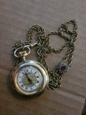 ARNEX 17 JEWEL INCABLOC MANUAL WINDING SWISS MADE POCKET WATCH Chain Working