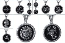 Edelstahl Anhänger Tierkreiszeichen Sternzeichen emailliert SERAJOSY 