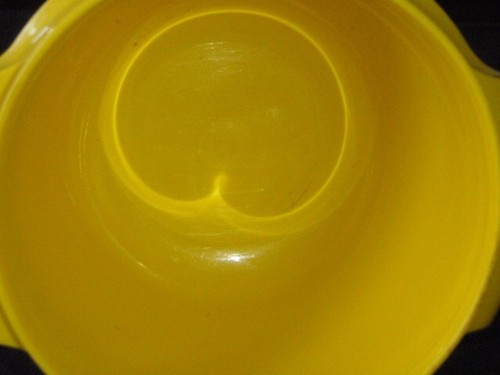 VINTAGE TUPPERWARE AMARILLO SERVALIER CUENCO 886-31 CON TAPA 812-43 PEQUEÑO REDONDO EE. UU. - Imagen 5 de 7
