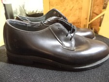 Bates Women's Black Leather Uniform Oxford