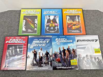 The Fast And The Furious DVD Lot 1-7, Vin Diesel, Paul Walker