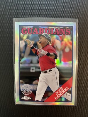 2023 Topps Chrome Jose Ramirez 1988 35th Refractor #88BC-17 Guardians  