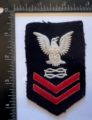 WWII 1943 USN US Navy Apprentice Petty Officer 2nd Class Rate Patch | eBay