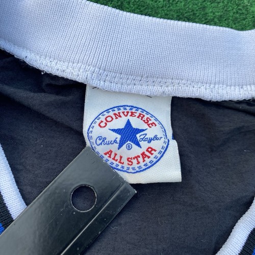 Vintage Converse Chuck Taylor All Star Black Nylon Pullover XL Windbreaker USA - Picture 4 of 11