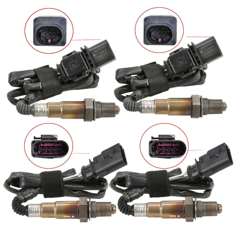 Set of 4 Oxygen Sensors For 2007-2017 Volkswagen Touareg 2007-2010 Audi Q7 3.6L Foto 2 de 4