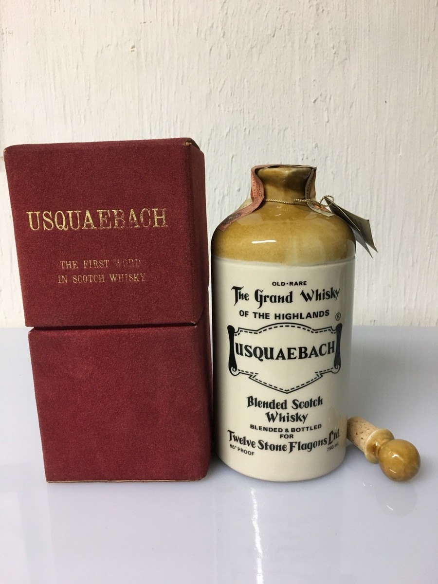 Usquaebach Ceramic Old Rare Blended Scotch Whisky Over 170 Years