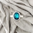 London Blue Topaz Gemstone 925 Sterling Silver Ring Handmade Jewelry Ring Gift