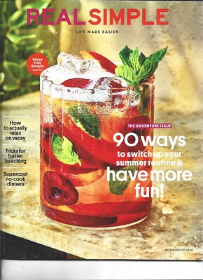 Real Simple Magazine Jul/Aug2024 Adventure Issue 90 Ways to Have More Fun