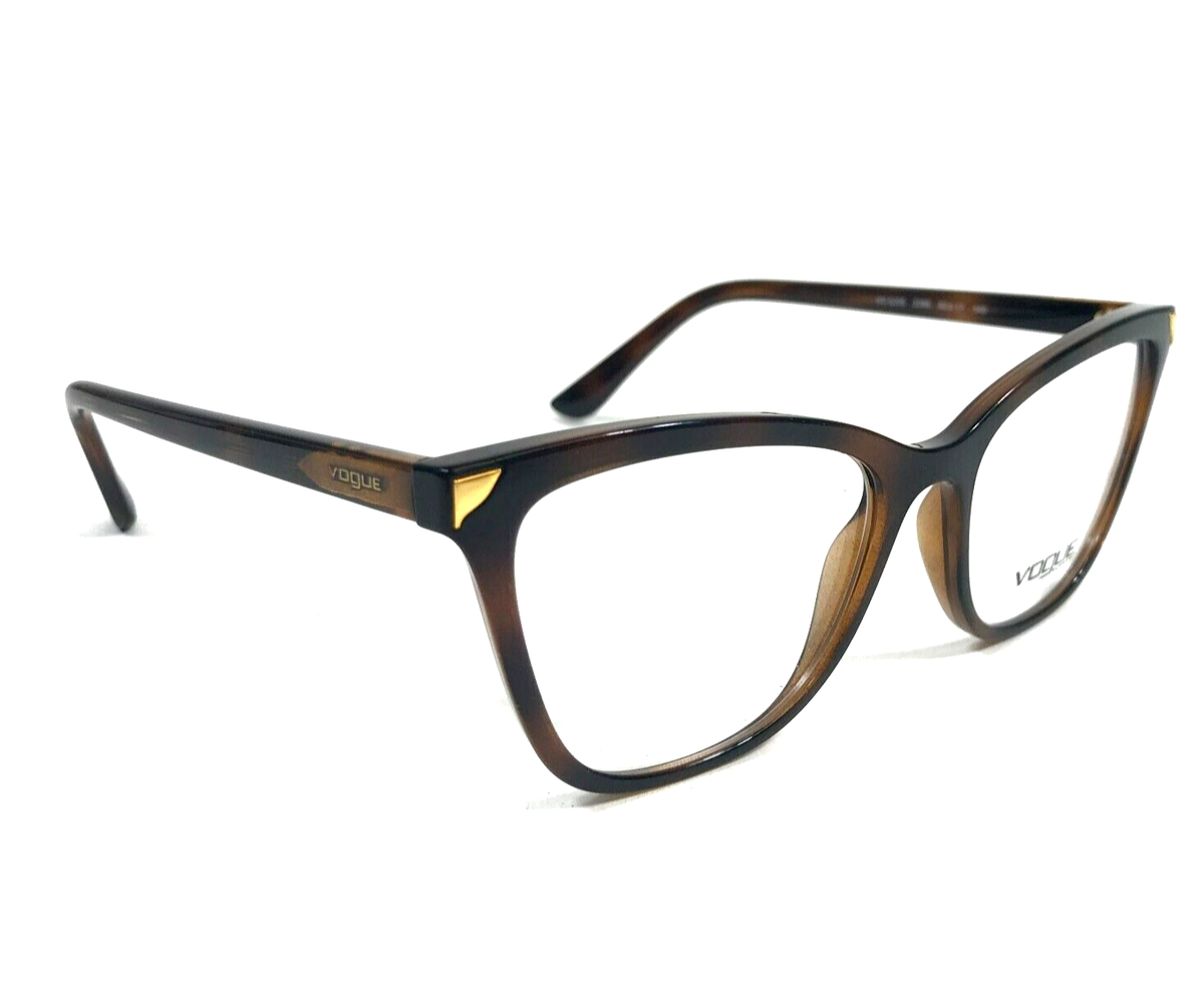 Vogue Eyeglasses Frames VO5206 2386 Dark Havana Cat Eye Full 