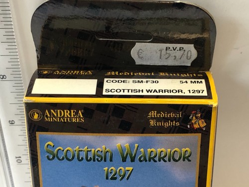 Andrea Miniatures Scottish Warrior 1297 SM-F30 Nuevo en Caja Raro Envío Combinado - Imagen 2 de 3
