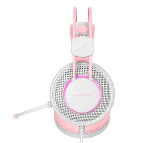 ABKO N800 Pink Headset Virtual 7.1 Channel Vibration Mic GAMING Headset PINK - Picture 5 of 5