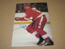 JOHN CHABOT SIGNED AUTOGRAPHED 1988/89 DETROIT RED WINGS POSTCARD