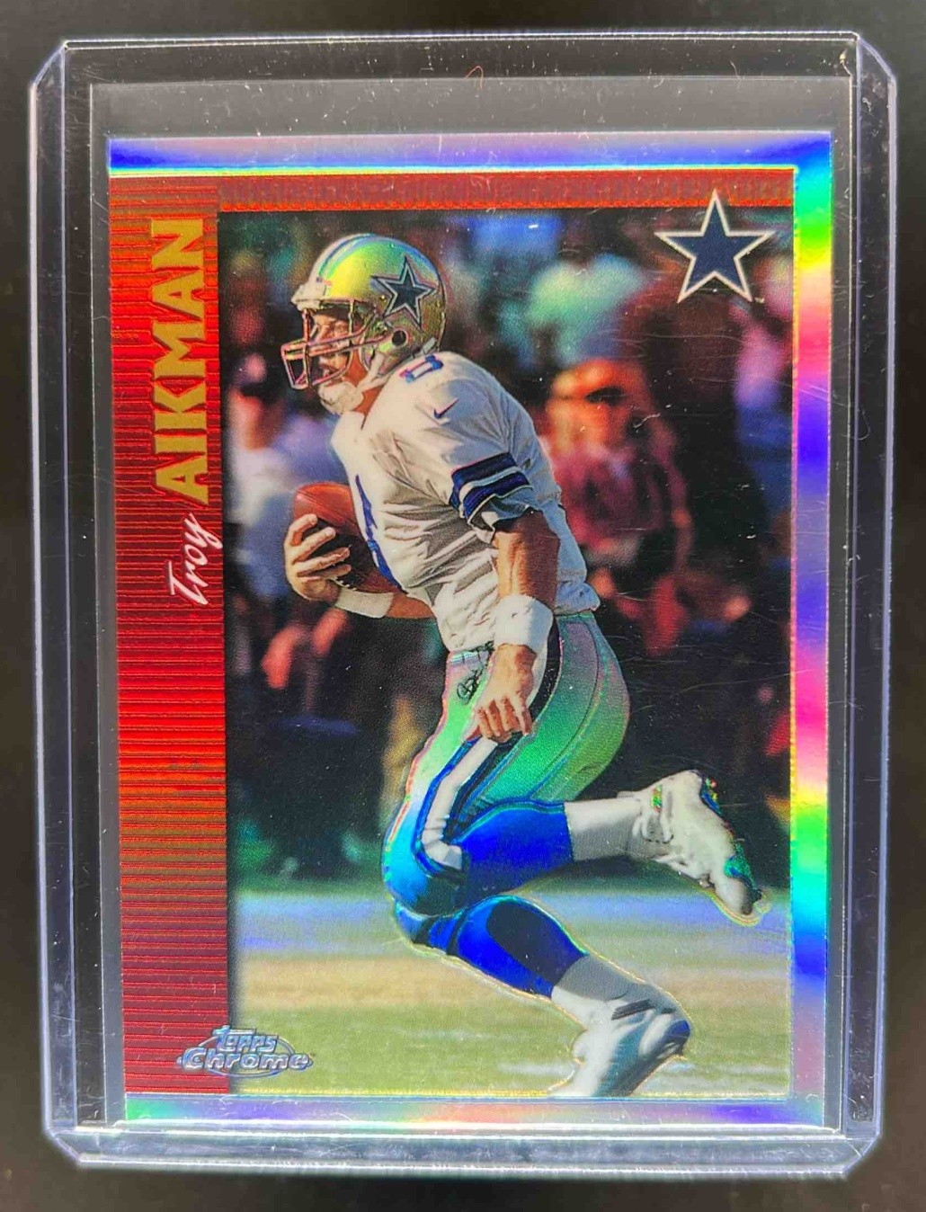 1997 Topps Chrome Troy Aikman Refractor #36 Cowboys