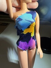 Vtg Mattel 1985 Tropical Barbie Bathing Suit Swimsuit 1017 Suit Only