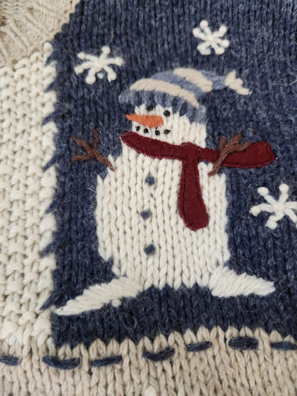 Croft & Barrow Holiday Patchwork Winter Full Zip … - image 7