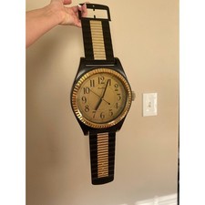 1980s Giant Watch Clock Novelty Wristwatch Wa...