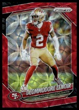 2025 Panini Prizm Choice Red Prizm Color Match Deommodore Lenoir 03/20 San