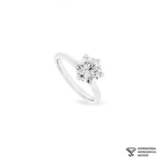 White Gold Round Brilliant Cut Lab Grown Diamond Ring 1.87ct G/VS1