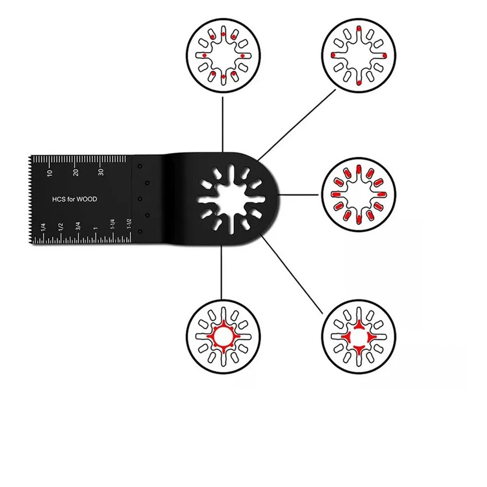 100 Tlg Multifunktionswerkzeug Zubehör Für Bosch Makita Multitool Werkzeug Set - Bild 3 von 4