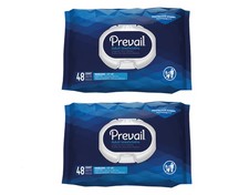 Prevail Adult Washcloths Softpack, 12" x 8", 48 Count - Pack of 2