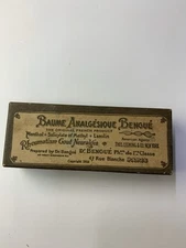 1918!!! Ben-Gay Baume Bengue Original Box 47 Rue Ballu Paris . (BOX ONLY)