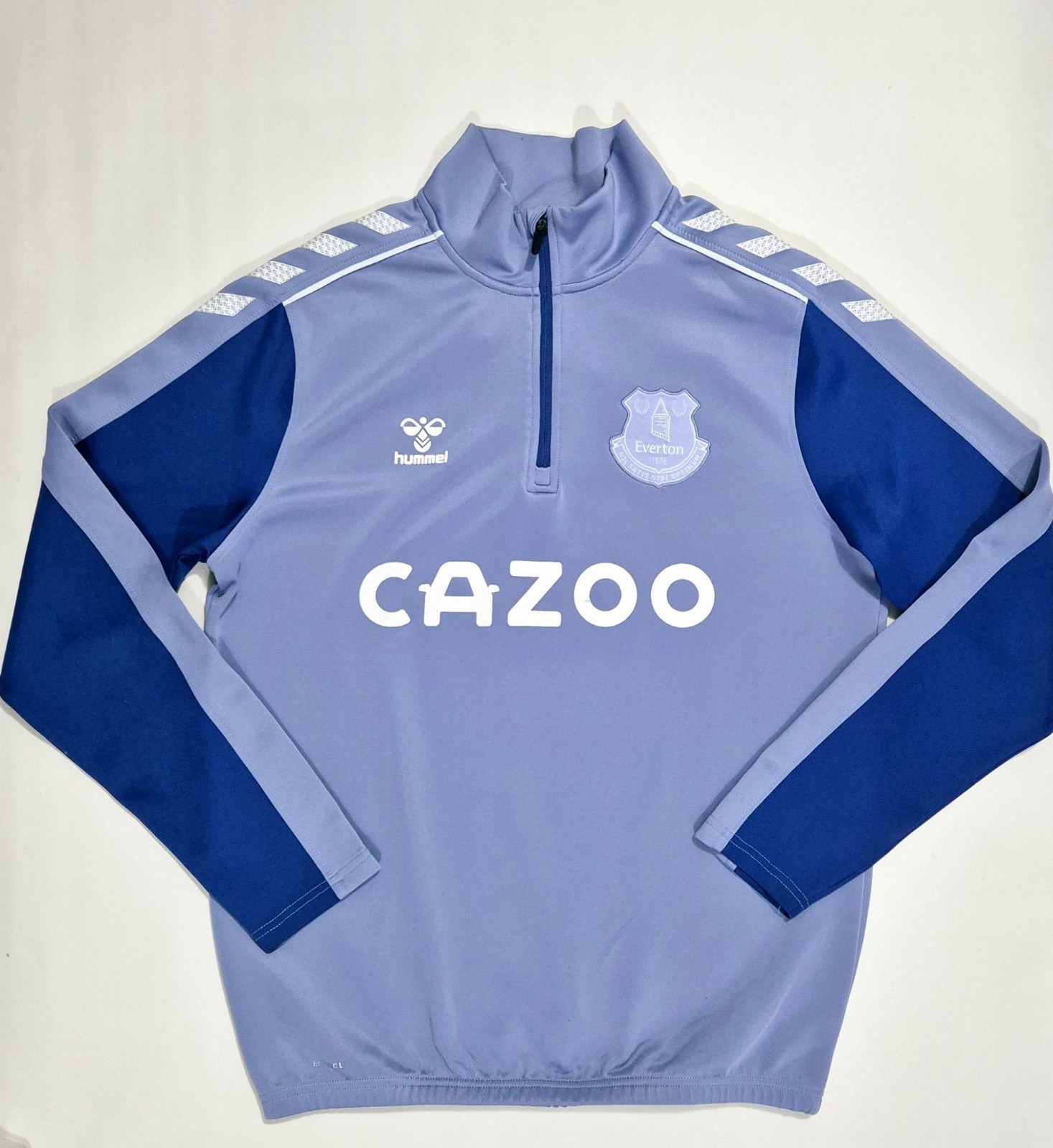 Everton FC Training 1/4 Zip Drill Top 2020/21 Hummel Cazoo - Men's Size Medium 