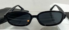 Quay Could Never Black Oval Sunglasses Gray Tinted Lenses UV400 145mm
