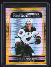 2021-22 O-Pee-Chee Platinum #209 Calen Addison Seismic-Gold #/50