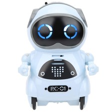 Mini Pocket Robot Toy, Interactive Voice Recognition, Repeat, Sing, Dance, LE...