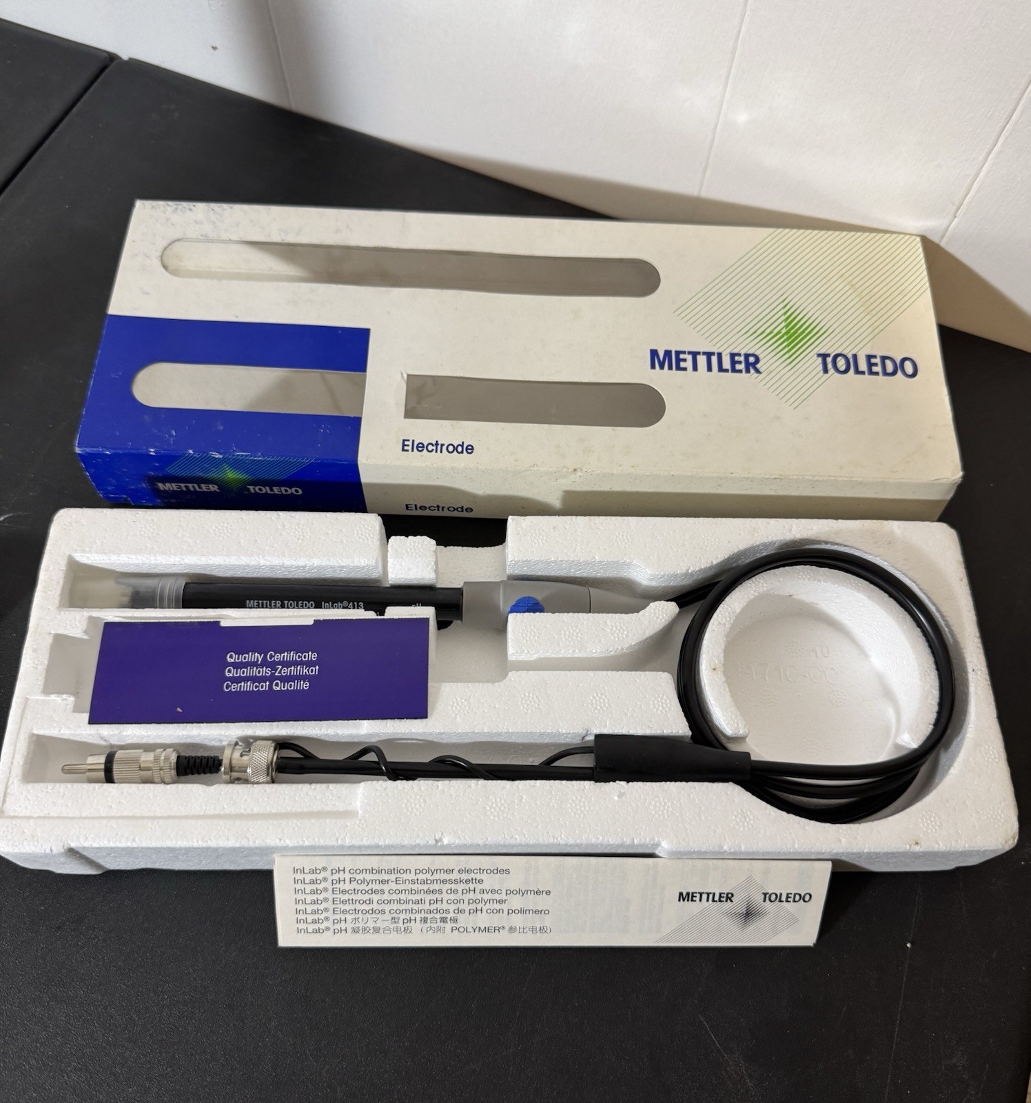 Mettler Toledo InLab 413 52-000-100 Electrode In Original Box